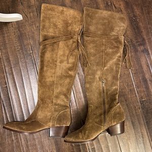 FRYE Fall Suede Over the Knee Boots